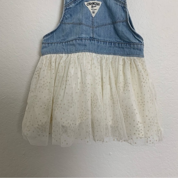 Oshkosh B’gosh Denim Tutu Overalls dress baby 2T - Picture 14 of 14